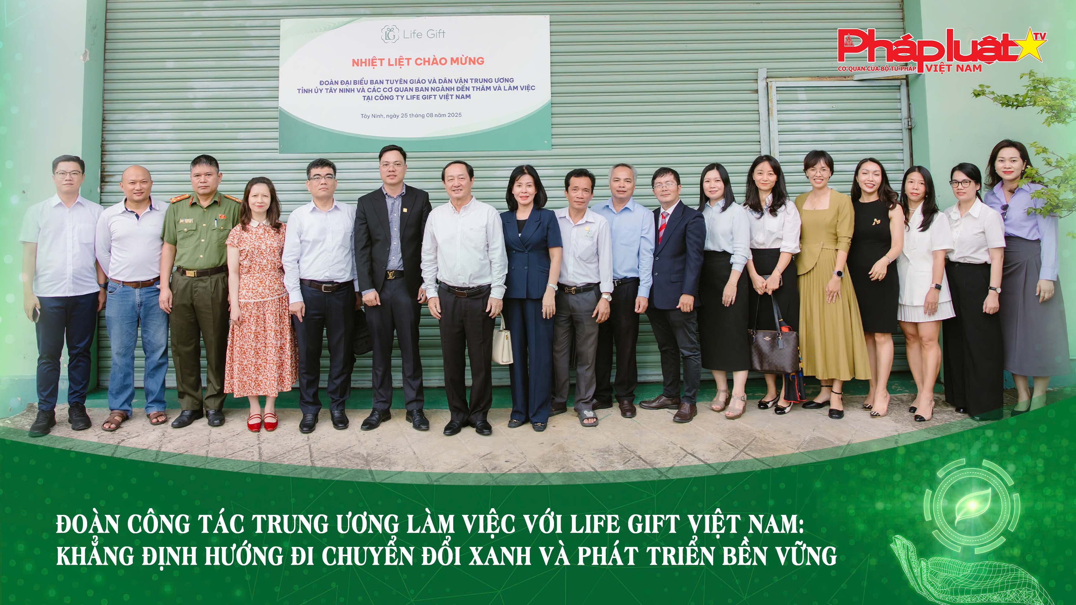 Đoàn công tác Trung ương làm việc với Life Gift Việt Nam: Khẳng định hướng đi chuyển đổi xanh và phát triển bền vững

