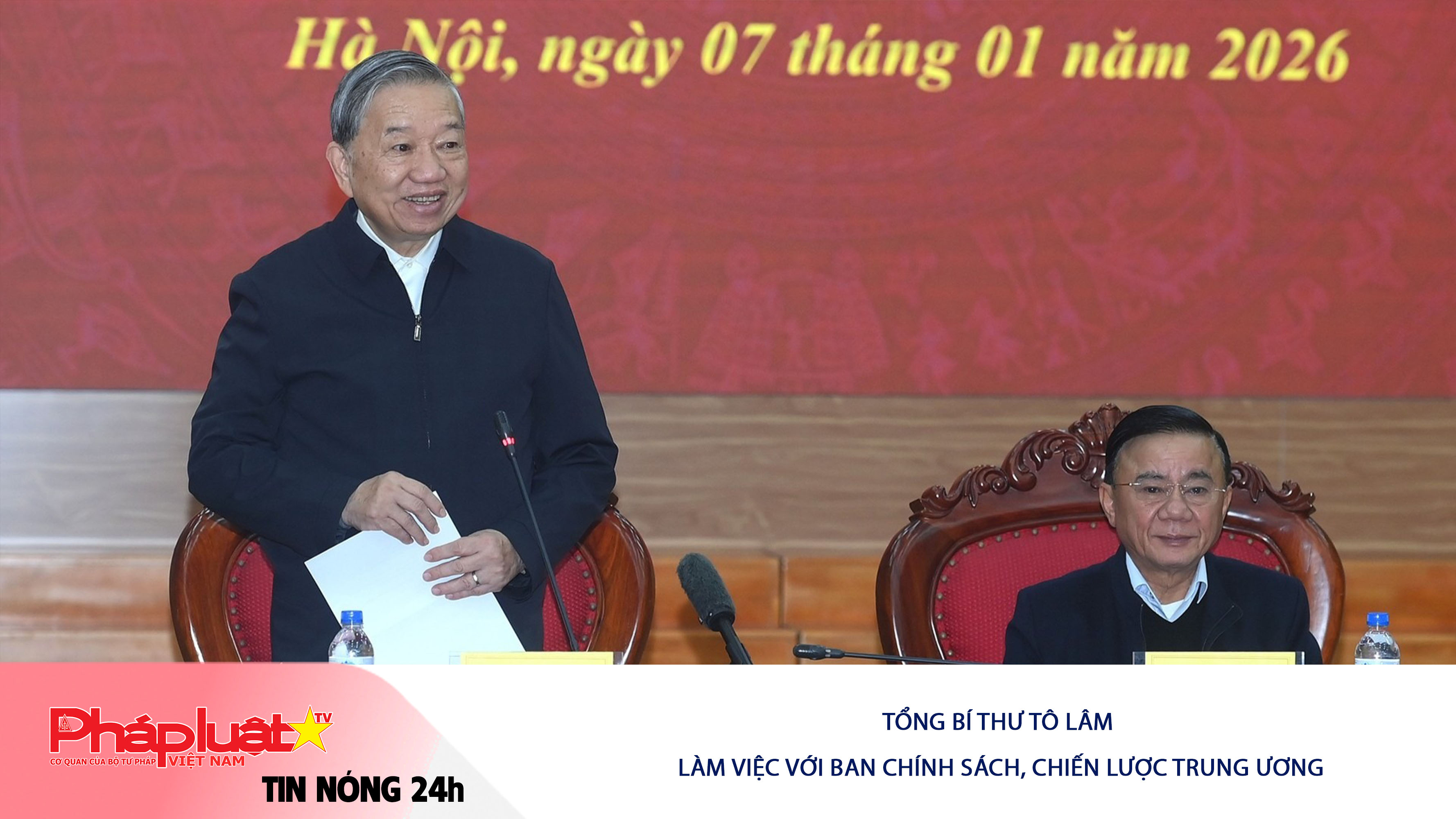 Tin nóng 24h (ngày 07/01/2026): Tổng Bí thư Tô Lâm làm việc với Ban Chính sách, chiến lược Trung ương