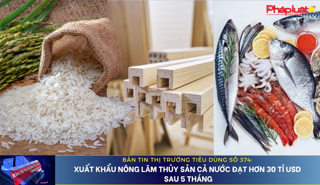 Bản tin Thị trường Tiêu dùng số 374: Xuất khẩu nông lâm thủy sản cả nước đạt hơn 30 tỉ USD sau 5 tháng